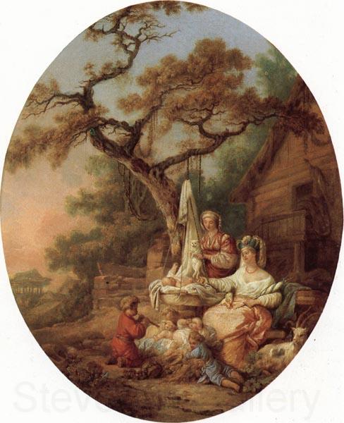 Prince, Jean-Baptiste le A Scene from Russian Life Norge oil painting art
